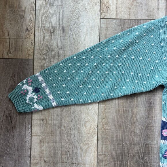 Vintage 62 East Womens Floral Cottagecore Sweater Size M Grandmacore Feminine - Picture 11 of 14